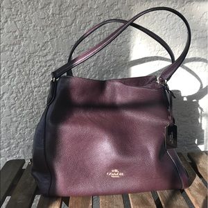 Excellent condition, wine-colored Coach bag